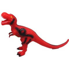 Динозавр резиновый красный