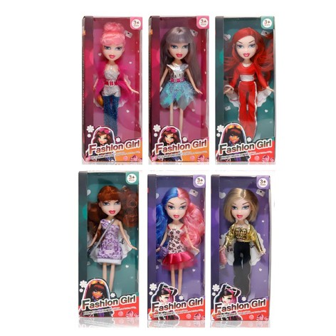 Кукла 23см, сумка, 6 видов, в кор-ке, 10,5-26,5-5,5см 