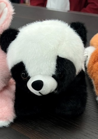 Мягкая игрушка на руку панда 