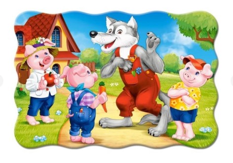 Кастор пазлы 20maxi "Три поросенка" 59*40 
