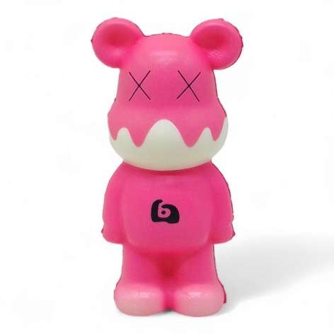 Сквіш-антистрес "Ведмедик Bearbrick" рожевий