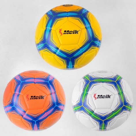 Футбольний м'яч 3 види, вага 400-420 грам, матеріал TPE, балон гумовий, розмір №5