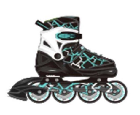 Ролики розмір 34-37 колеса PU, ПЕРЕДНЄ КОЛЕСО СВІТЛО, d коліс – 6.5 см, в кор. 