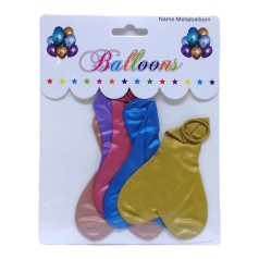 Кульки перламутрові фігурні ''Серце'' (5шт) (30478)