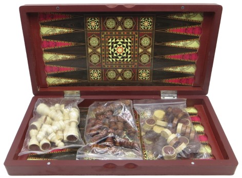 Гра настільна 3 в 1 Шахи,шашки,нарди з дерева 49см 948-2