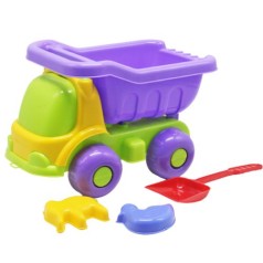 Пластикова вантажівка + пісочний набір, бузковий