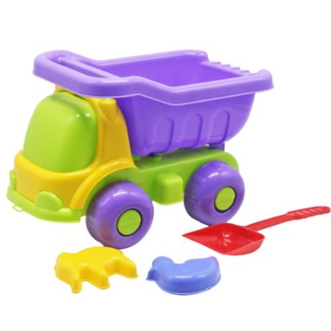 Пластикова вантажівка + пісочний набір, бузковий