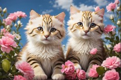 Набір для творчості алмазна картина Чарівні пухнастики Strateg розміром 40х50 см (SK88243)