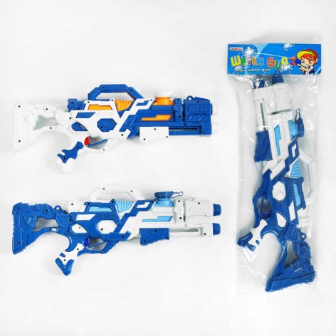 Водний пістолет 2 види, помповий механізм, в п/е 50*22*4 см 