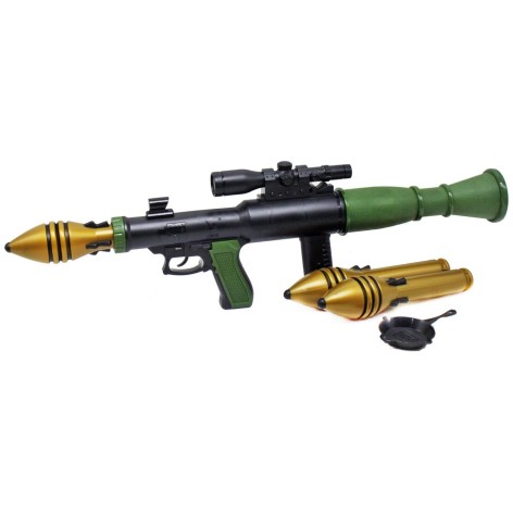 Дитяча іграшка MIC Ракетниця "PUBG Rocket Gun" з пластиковими снарядами та мішенню (3328-22)