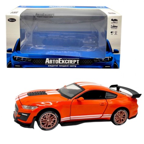 Машинка "Авто Експерт" металопластик, 1:32, звук, світло, інерція (ПОМАРАНЧЕВИЙ)