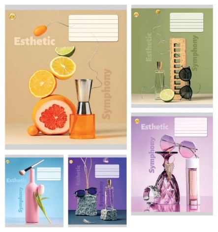 Зошит 48 арк.клітинка Тверда ТА51512 Мінімалізм, 5к.,10/200 ціна за 10 шт.