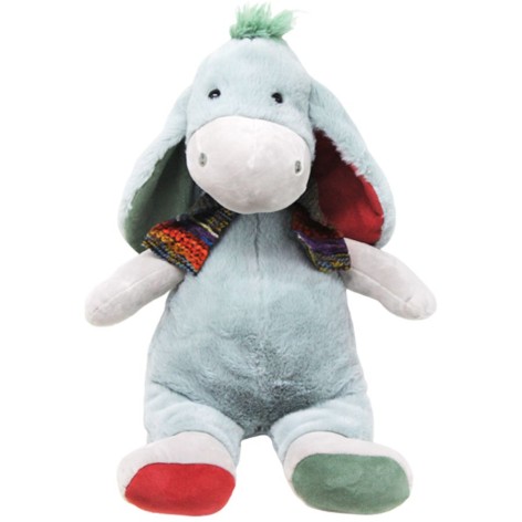 М'яка іграшка "Ослик з шарфом", блакитний