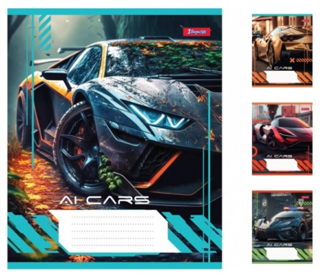 А5/48 лін. 1В AI cars, тетрадь для записів 10 шт в уп. //