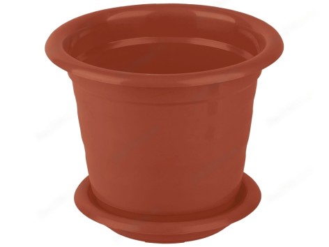 Горщик для квiтiв з пiдставкою круглий, діам.16см, V-2,0л