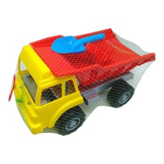 Машинка "Самосвал песочный" (желтый + красный)