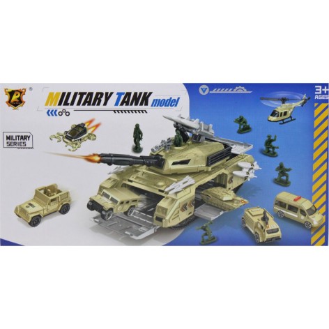 Танк военный с набором в коробке P935-A р.28*12,9*14,7см