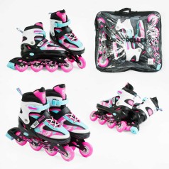 Роликові ковзани Best Roller 38-42 розмір, колеса PU, колір - рожевий 94150-L