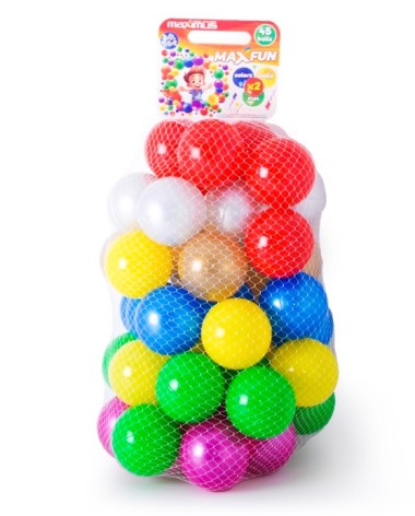 Набор шариков MaxFun 45 шт. диаметр 8 см. Максимус 