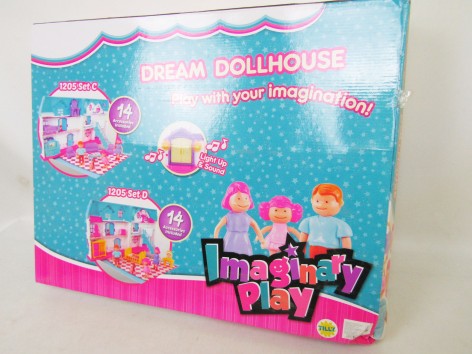 Кукольный дом 1205C/D с куклами, мебелью 2 вида на батарейках, музыка, свет 61*8*48,5