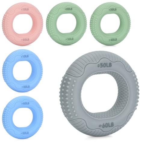 Еспандер 7см, кистьовий, кільце, 4види, 4 рівня навантаження, у п/е 