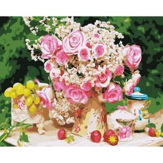 Розпис за номерами Натюрморт із шипшиною