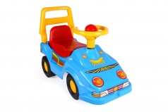 Машинка для прогулянок гонщик синій