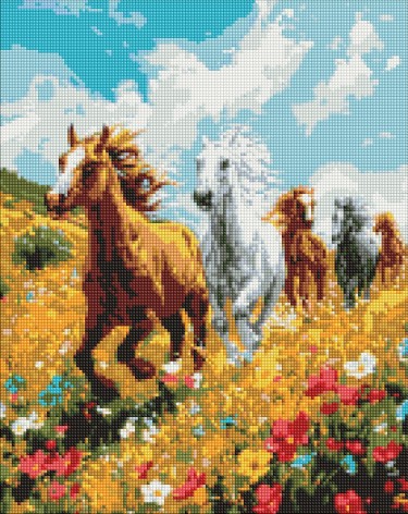 Набір з алмазною мозаїкою Польова гармонія Ideyka 40х50 см AMO8017