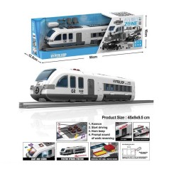 Потяг конструктор, звук, підсвічування, інерція, аксесуари, викрутка з насадками, в кор. 