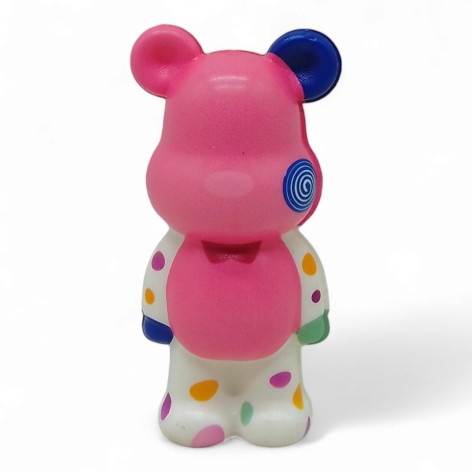Сквіш Антистрес Ведмежа Bearbrick розовий горох