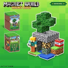 Іграшковий набір магнітний, з магнітною фігуркою,47 дет., кор. 8,3*7,4*13см 