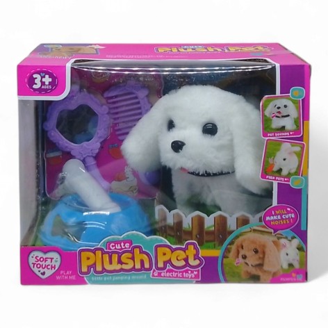 Игровой набор со зверьком "Plush Pet. Песик белый"