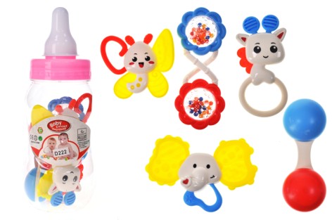 Набор погремушек YG Toys 5 штук в колбе D222