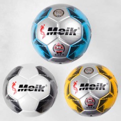 Футбольный мяч 3 вида, вес 420 грамм, материал PU, баллон резиновый, размер №5