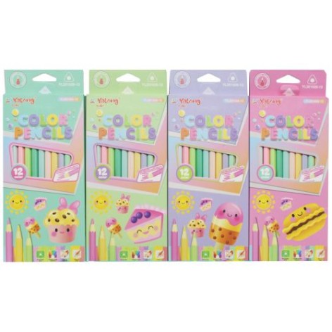 Кольорові олівці, 12 штук