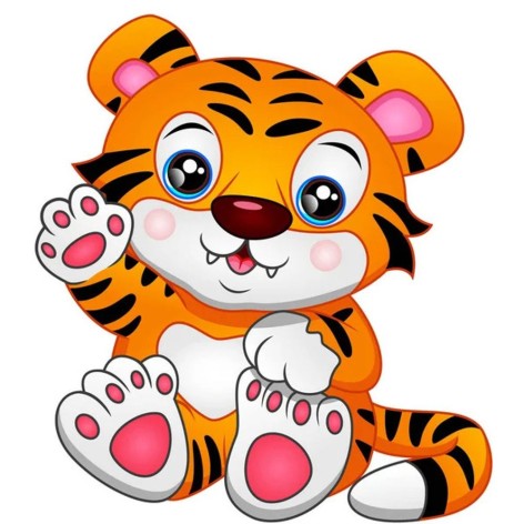 Набор для росписи по номерам Тигриня Strateg размером 30х30 см (ES196)