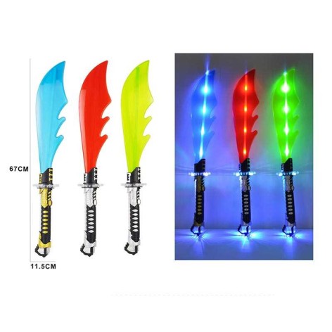 Меч 3 види, звук, підсвічування, у п/е, мікс видів 