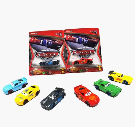 Машинка металопластик, герой, довжина 6 см, на листі, мікс видів 