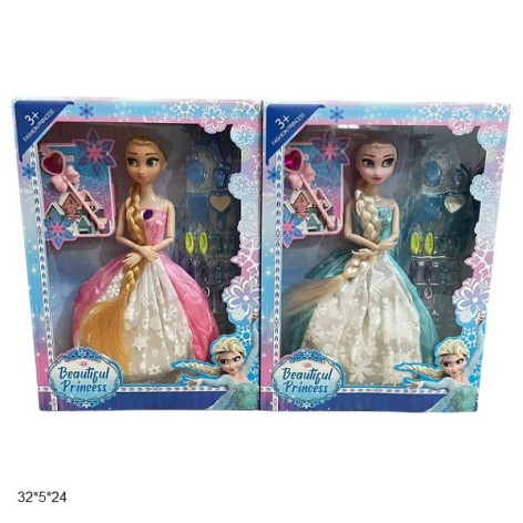 Лялька 29см PZ035-7 Крижане серце з аксес.2кол.кор.32*5*24 