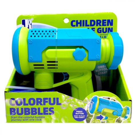 Мыльные пузырьки пистолет, короб. (ЗЕЛЕНЫЙ)