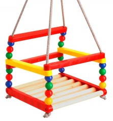 Гойдалка дитяча Бамсик №2 дерев'яна 