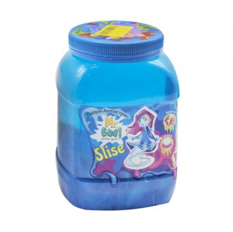 Лизун-антистресс "Mr. Boo с фимо", 1000 г (синий+)