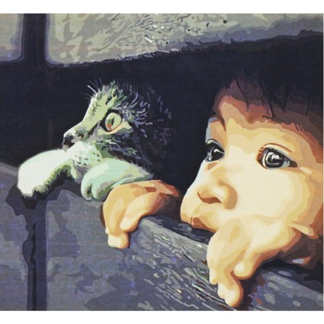 Картина по номерам 0446 ОРТ цв. Друзья навсегда 40*50