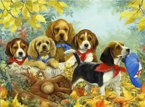 Алмазна мозаїка за номерами 40*50 