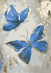 Картина по номерам Riviera Blanca Мерцающие бабочки (40х28) (RB-0171)