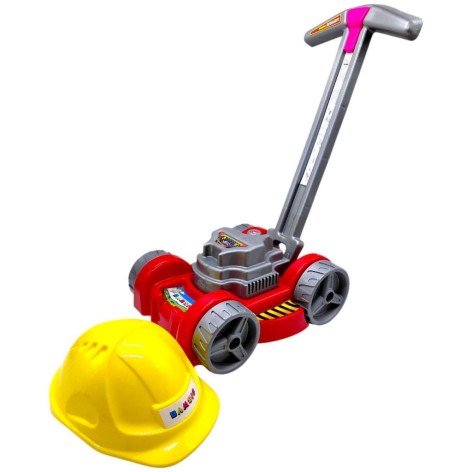 Набір дитячий  "Газонокосарка з каскою" (ЧЕРВОНА)