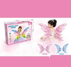 Крылья 2 цвета, мелодия, подсветка, движение крыльями, в кор. 