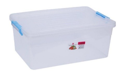 Контейнер для пищевых продуктов 18 л прямоугольный с зацепами (Берлускони).