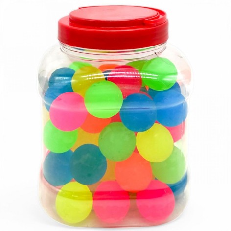 Мячик попрыгунчик "Однотонный", 3,2 см, 60 штук