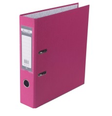 Папка-регистратор Lux односторонний Jobmax А4, 70мм PP, розовый, сборный